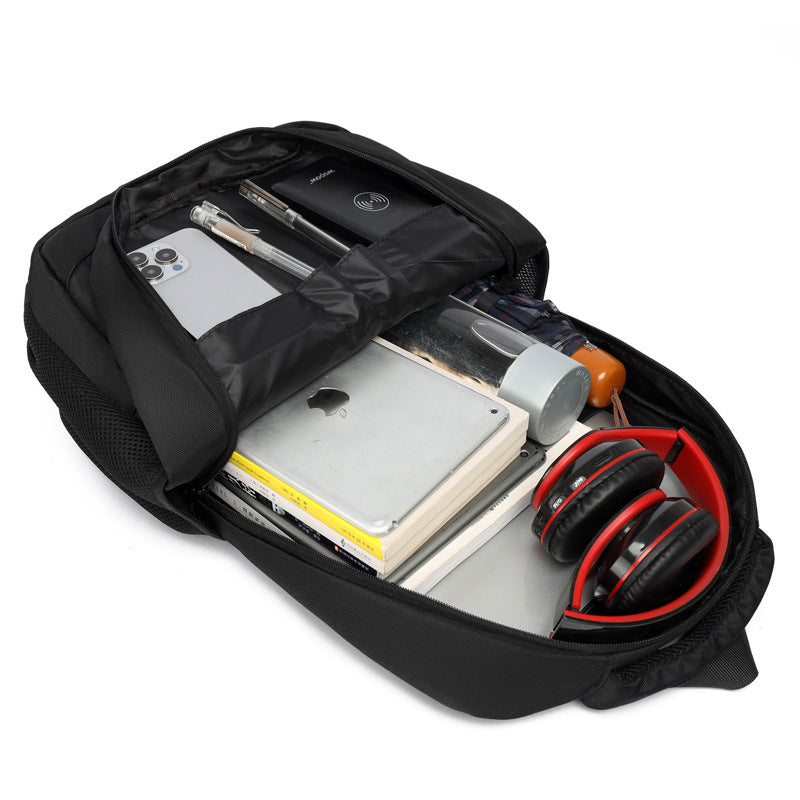 Cross-border new short-distance business trip large-capacity simple male business travel computer bag solid color leisure student backpack