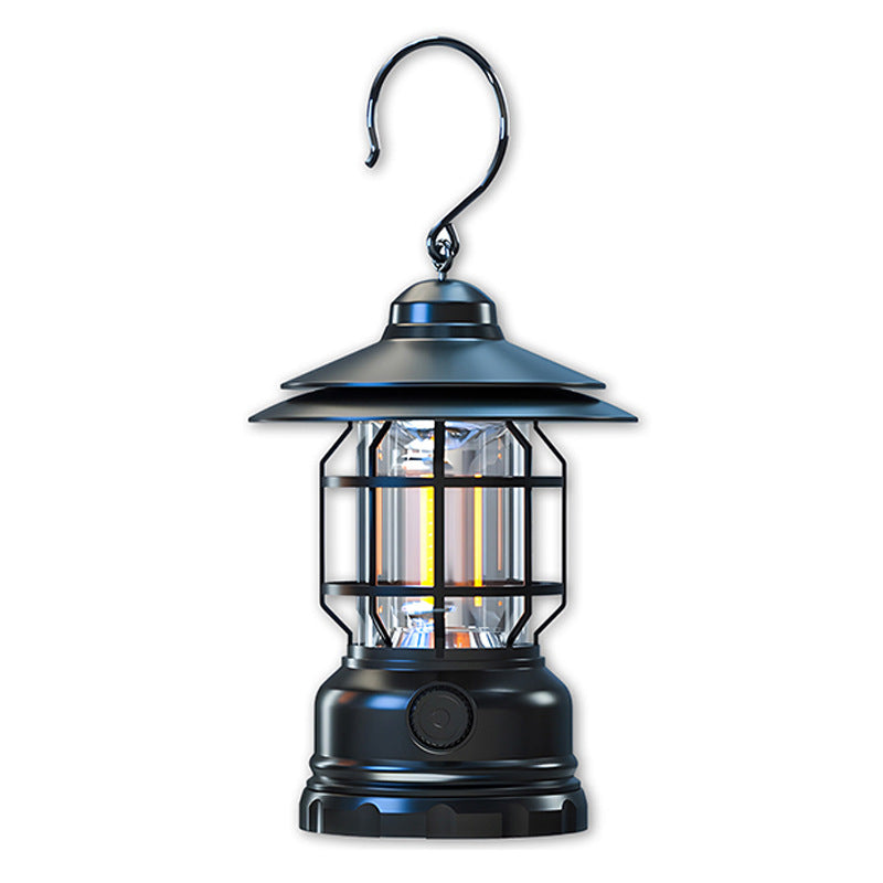 Walson manufacturer CP01 camping light horse lamp outdoor super long battery life stall tent light charging retro camping light