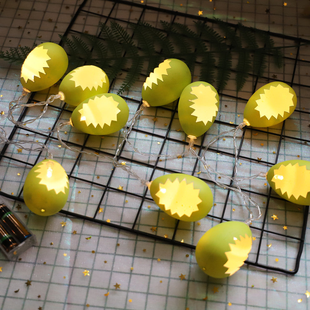 Easter egg carrot light string, bedroom holiday decoration creative LED rabbit decorative lights flashing lights string lights