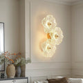 New french chic floral wall sconce - modern minimalist bedroom & dining room wall lamp - artistic ambiance lighting
