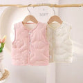 Kids' autumn/winter toddler girl's medium-thick vest, outdoor waistcoat, new infant girl's warm winter vest