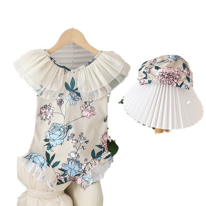 Baby girl one-piece swimsuit -  new collection - floral, fresh & cute swimwear for kids