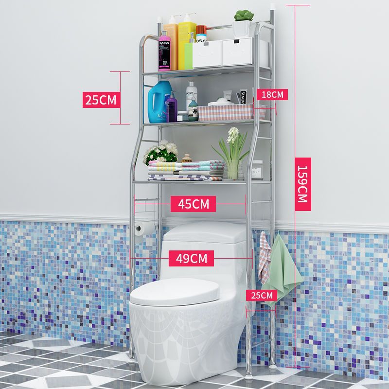 Floor-standing multi-layer bathroom bathroom storage rack toilet washing machine bathroom soap storage toilet rack