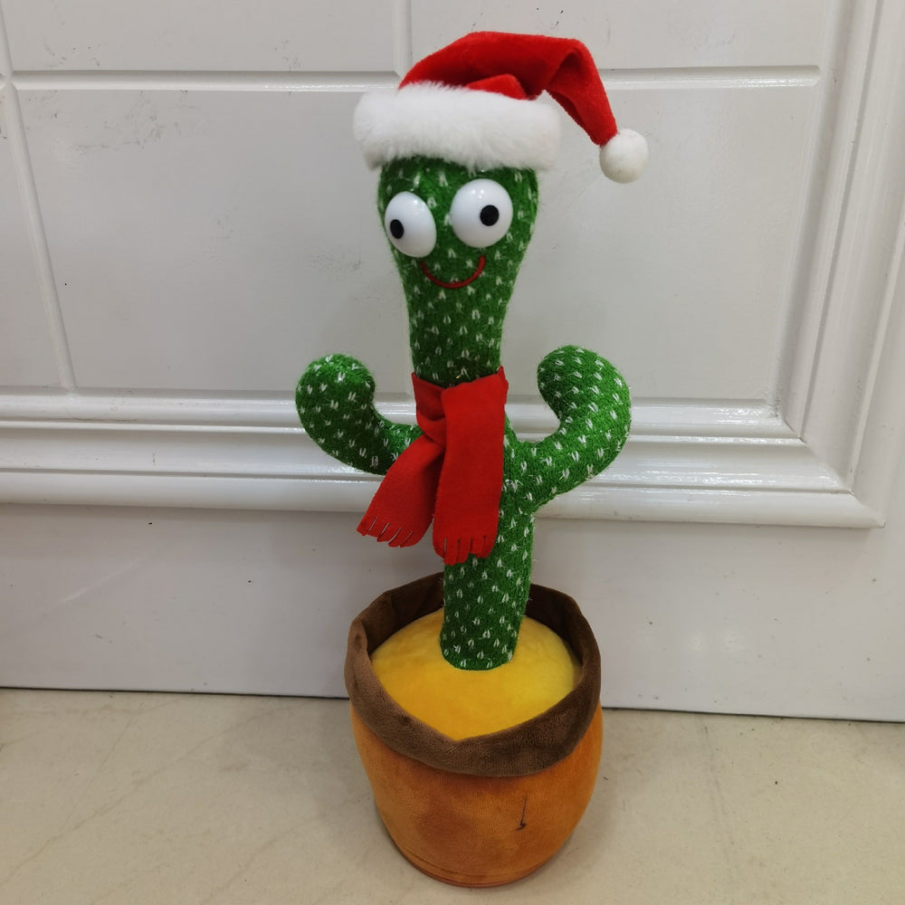 Dancing cactus singing talking dancing stuffed toy twisting goose kids birthday gift street stall toys wholesale