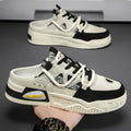 Baotou half slippers men's winternew arrivaloutwear lazy one-leg heelless men's shoes mesh panel shoes youth