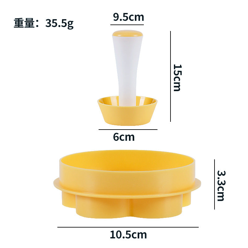 hot-selling creative cake cup press mold - household cookie cutter, donut, rice ball mold, diy baking tool
