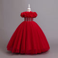 Yimingzhi flower girl dress - floral design, long, cross-border princess dress - dropshipping available - children's dress
