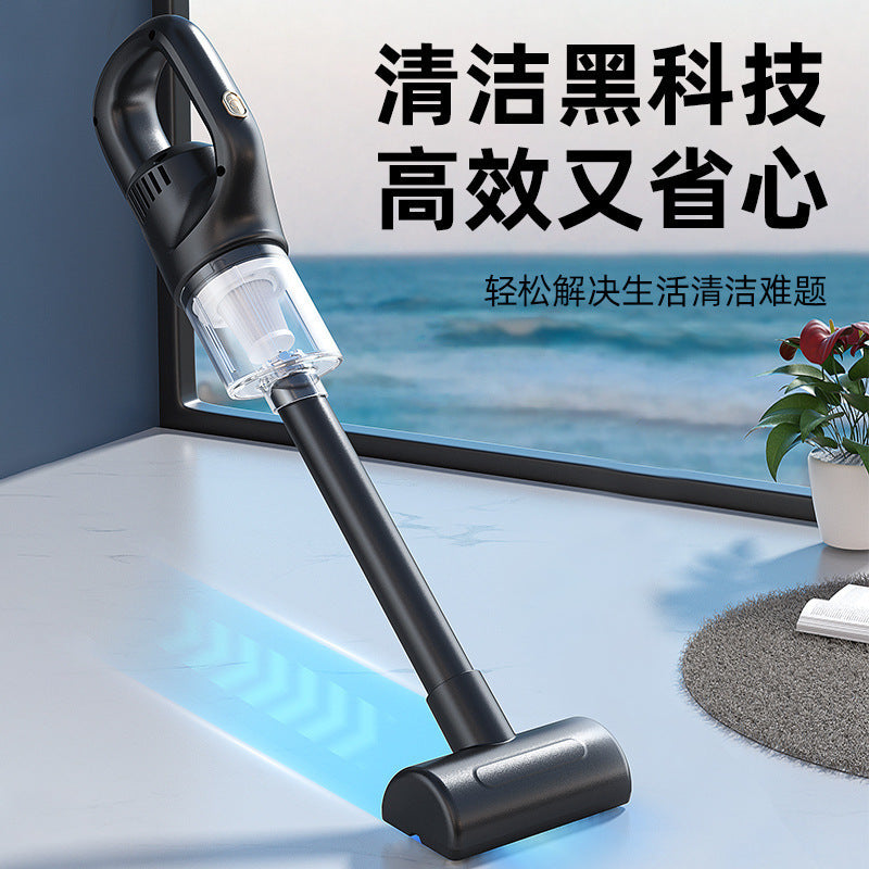Electric handheld cordless vacuum cleaner - portable, powerful suction, high-power vacuum for home and car use