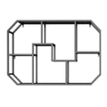 Popular wine rack wall-mounted storage rack wall-mounted storage cabinet bedroom wall creative plaid living room wall cabinet wall iron art
