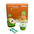 Silicone baby gift set wholesale: baby home four-piece gift box, tableware, and complete children's dinnerware supplies