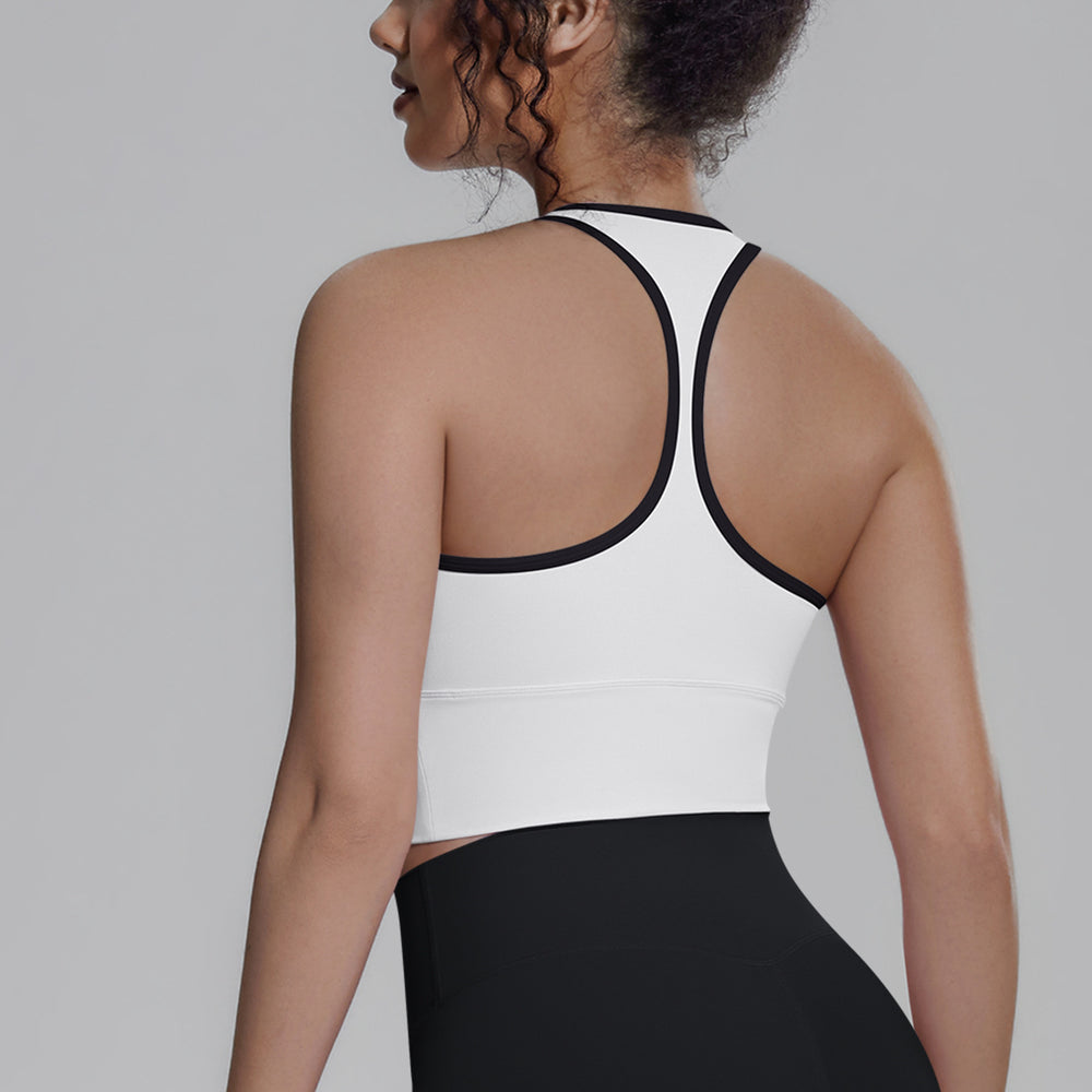 New arrival cross-border pure color i-shaped back tight breathable sports intimates running fitness yoga wear vest tops for women