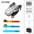 E88pro drone 4k aerial photography hd brushless remote control aircraft optical flow foldable quadcopter kids toy