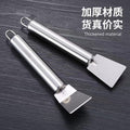Stainless steel heavy-duty ice scraper & pan scraper - kitchen tool for removing grease, defrosting freezers, and scraping ice