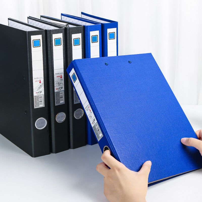 Huajie A4 loose-leaf folder data strong clip multi-specification board clip long clip two-hole clip single-hole clip thickened cardboard