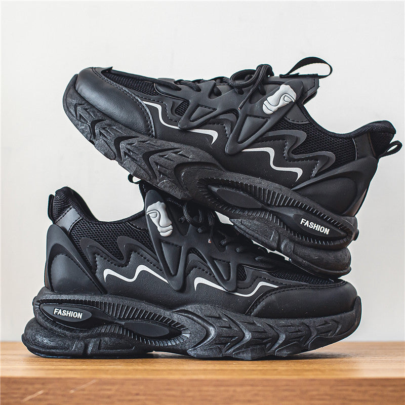 Hong Kong style 2025 autumn new men's sports shoes trendy dad shoes student low-top trendy shoes youth casual men's shoes