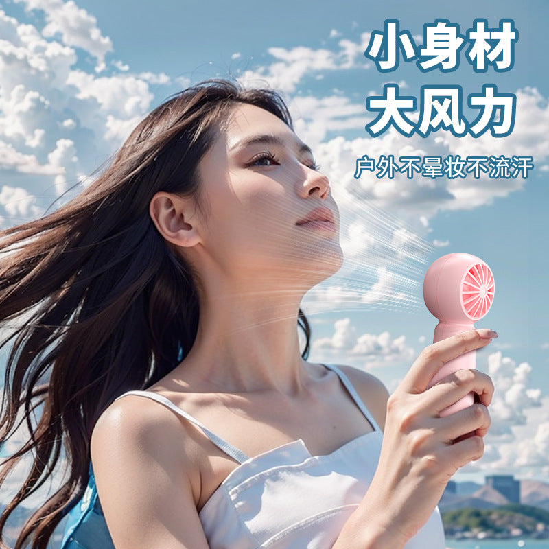 hot-selling ultra-mini small wind cannon 10,000 rpm high-speed fan manufacturer gift desktop handheld fan hanging neck