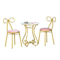 Balcony casual table and chair combination modern casual three-piece set iron small round table and chair popular ins small coffee table