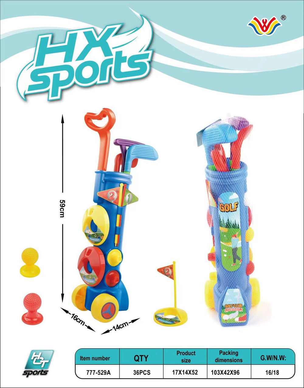 children's golf toy set - interactive games for kindergarten, outdoor sports & ball games for boys