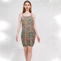 cross-border fashion  independent station  hot selling new 3d digital printing vest suspender dress