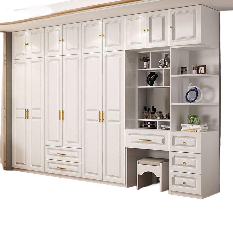 Modern minimalist wardrobe for home bedroom, rental apartment, storage, small apartment cabinet with vanity corner closet