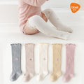 Babylon baby socks women's long tube baby kidskidskids high tube socks floral loose mouth newborn non-leg girl socks