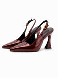 Stiletto heels women's 2025 korean style pointed toe elegant single shoes outerwear date versatile fashion shoes women