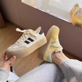 Best sellingthick sole heightening german training shoes white shoes for women 2026 summer new arrivalcasualeasiest for match breathable mesh sports shoes
