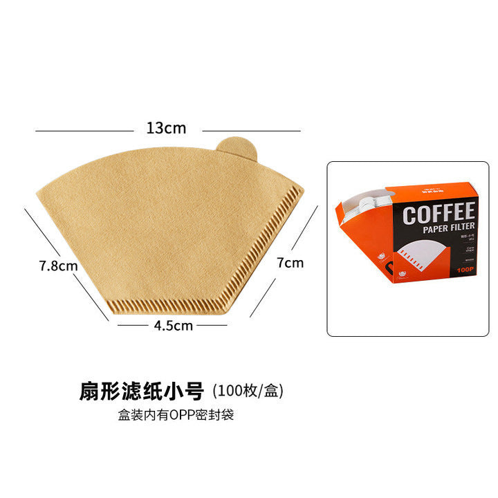 Boxed hand-brewed coffee filter paper conical v60 filter cup drip filter paper american coffee machine filter paper 1-2/2-4 people