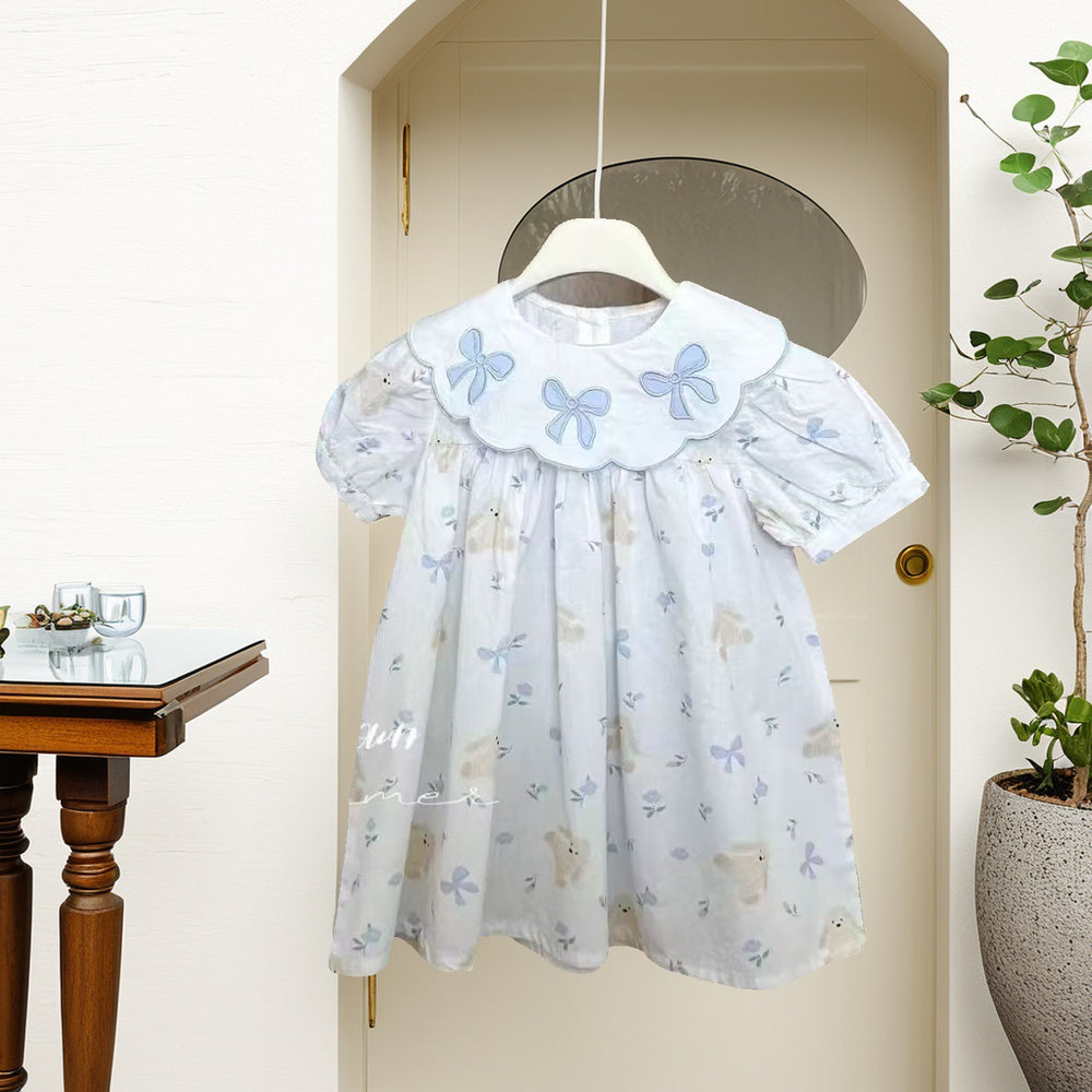 Girls' dresses: new summer  collection - stylish printed baby doll dresses for girls, princess style