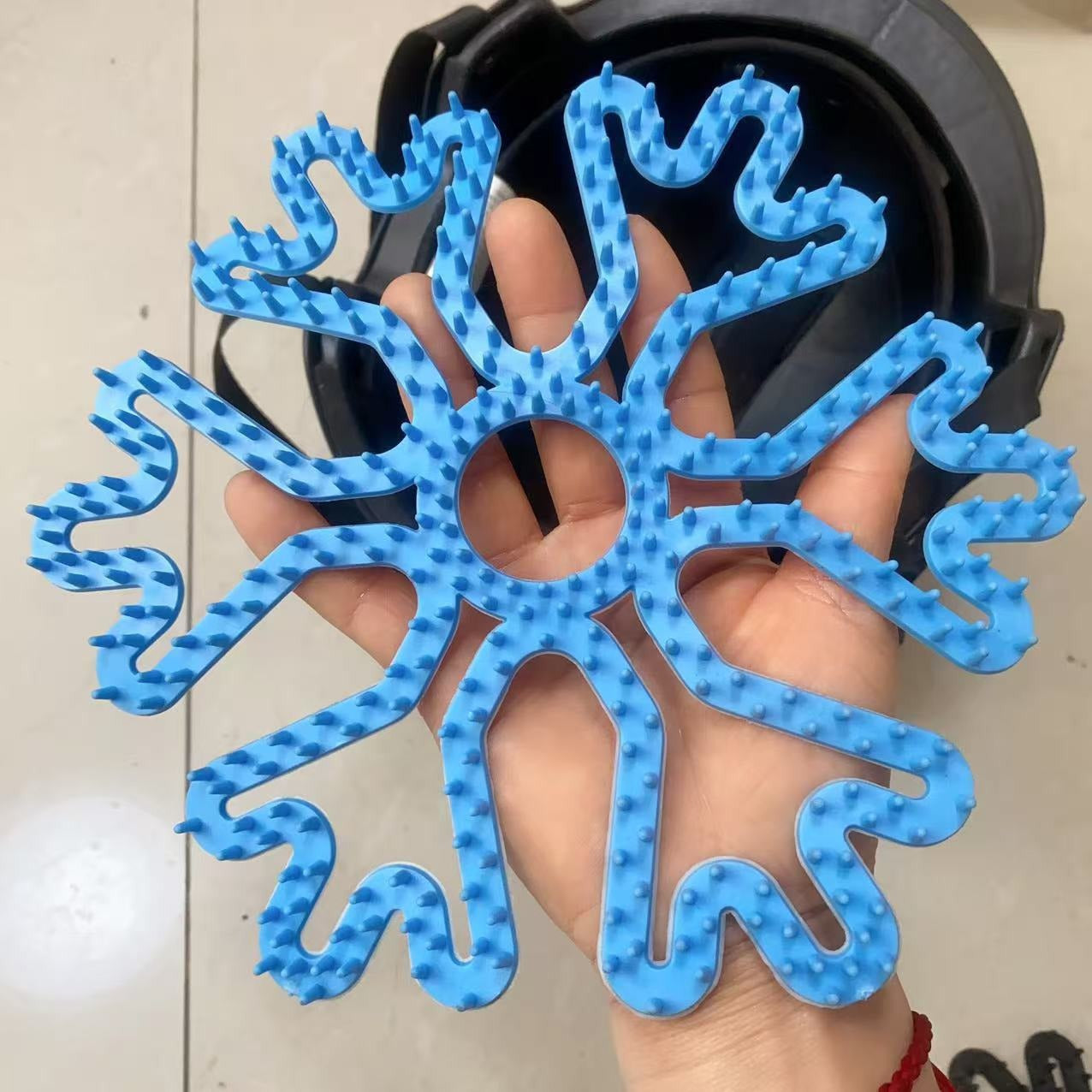 Cycling helmet lined breathable head massage protective pad bicycle electric vehicle children's helmet universal silicone pad