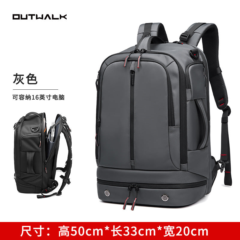 New backpack men's business commuter large-capacity travel bag crossbody gift print logo lightweight men's backpack