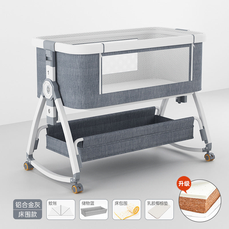 Baby crib - portable, foldable, multi-functional bassinet - newborn & toddler convertible bed