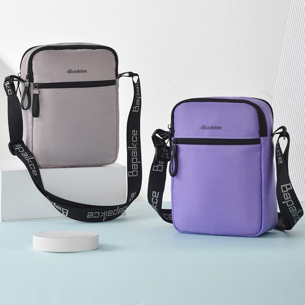 Trendy men's canvas small satchel casual Japanese vertical, canvas bag student men's backpack shoulder bag mobile phone bag
