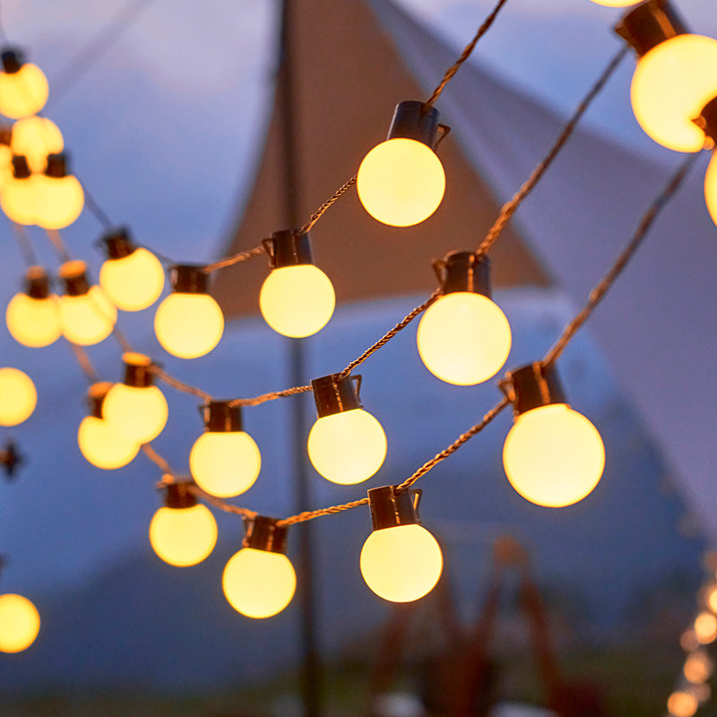 Lanterns Outdoor camping Ambient light string Arrangement tent canopy decorative lights Round ball light string Flashing lights String lights Full sky