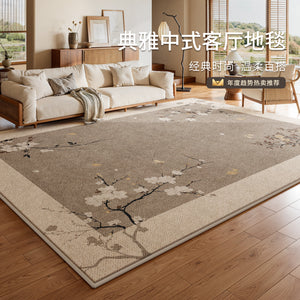 Carpet living room medieval style new chinoiserie no-wash wipeable soundproof waterproofretro coffee table carpet bedroom large area