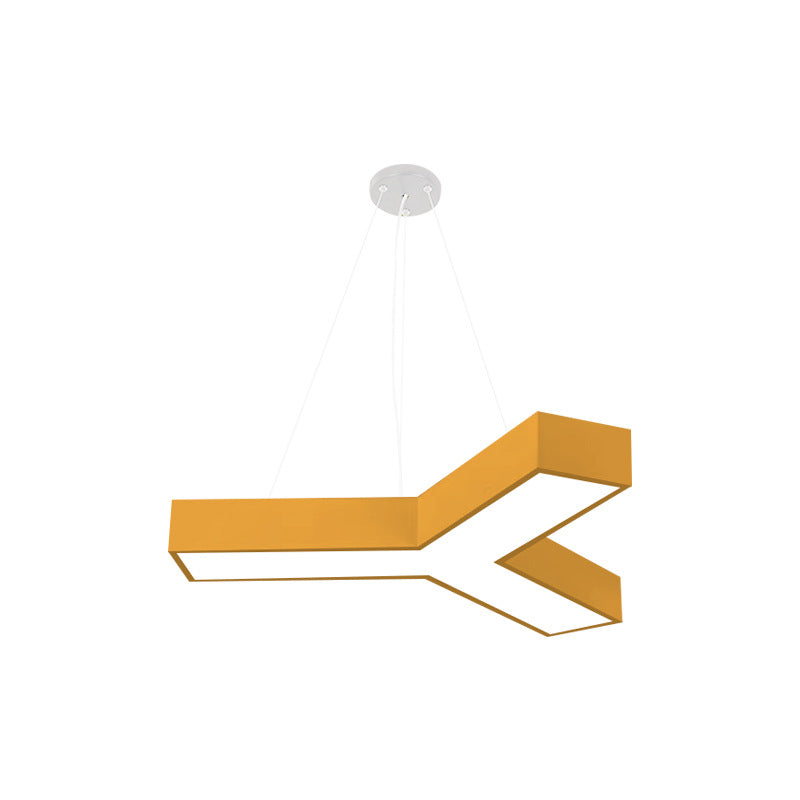 LED Kindergarten Classroom Corridor Y-shaped Light Children's Playground Color Hexagonal Lighting Dance Studio Modeling Chandelier