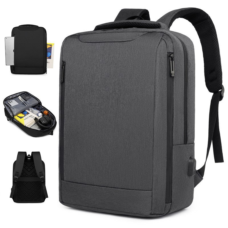 Business Commuter Men's Backpack Large Capacity Laptop Bag Printable Logo Casual Backpack Men's