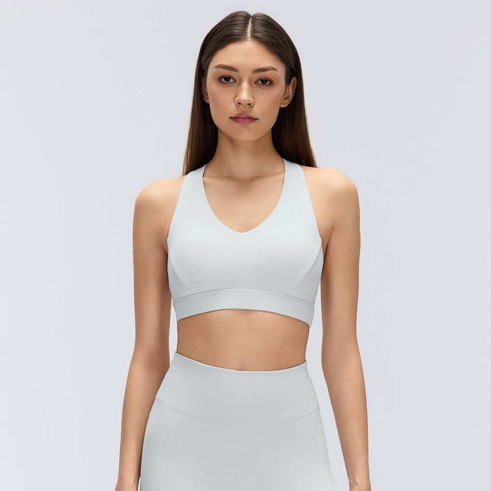 Yoga fitness clothing suit women's high-strength bubble wrap running sports bra naked high waist hip lifting yoga nine-point pants