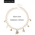 Wholesale seashell pendant necklaces - amazon cross-border conch accessories - women's minimalist irregular starfish pearl choker necklaces