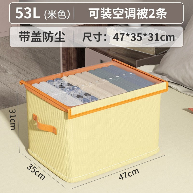 Wardrobe Clothes Pants Storage Box Clothes Layered Storage Artifact Household Folding Organizing Basket Storage Box Organizing Box