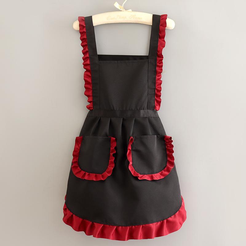 Beautiful and breathable work apron - modern minimalist design for women, suitable for home kitchen, office, cotton fabric, durable workwear, nail salon