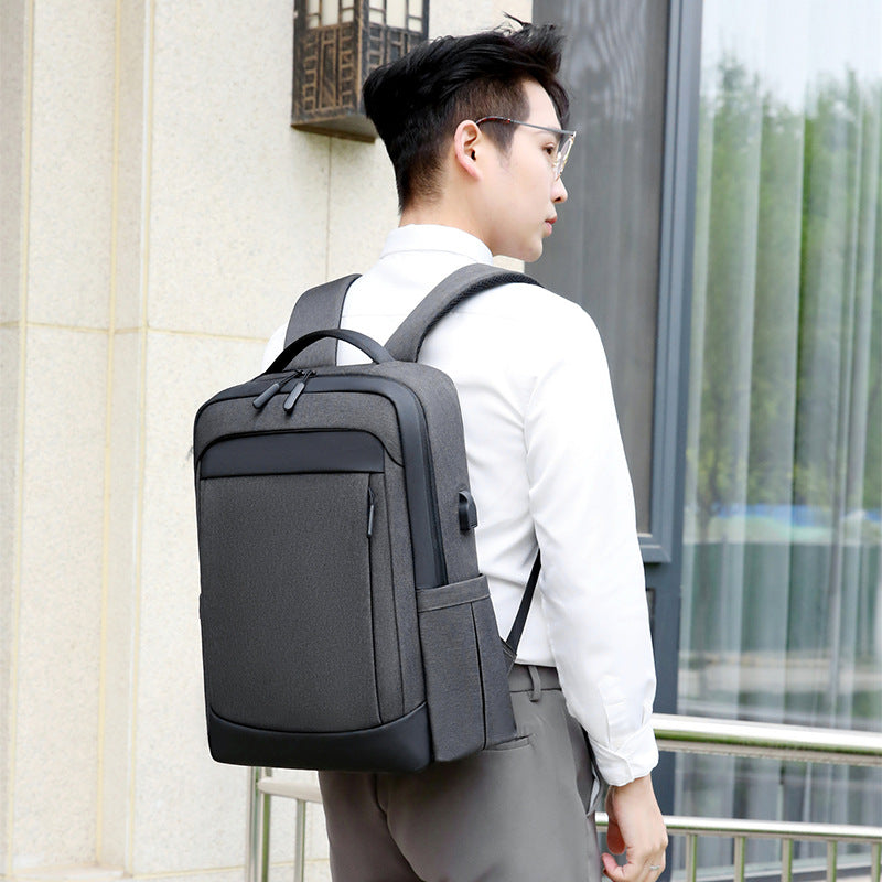 Simple and lightweight business commuter computer backpack New high-quality backpack Large capacity high school student schoolbag