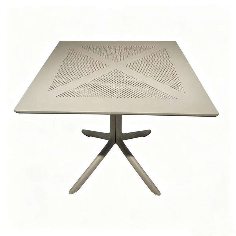 Scandinavian outdoor square plastic dining table modern cut outcasual balcony courtyard cafe thickened disassembly table and chairs