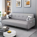 Fabric sofa for small apartments, rental properties - minimalist modern tech fabric multifunctional foldable sofa bed (2-in-1)
