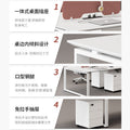 Saint li office desk and chair set - minimalist modern computer desk with partition, staff booth, office furniture