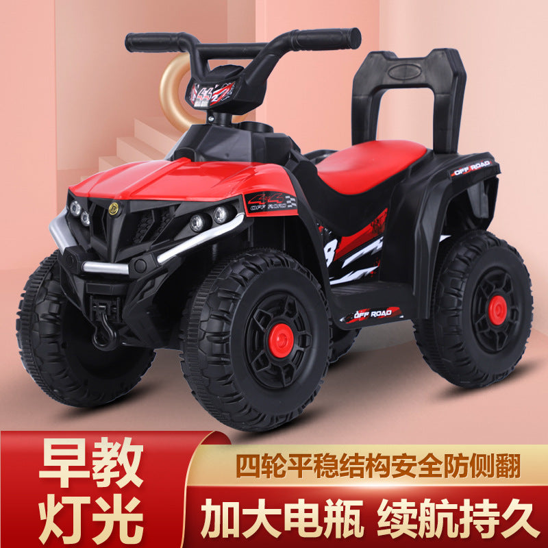 Manufacturer spot children's electric beach car four-wheeled outdoor off-road vehicle 1-3-5 year old baby charging remote control motorcycle