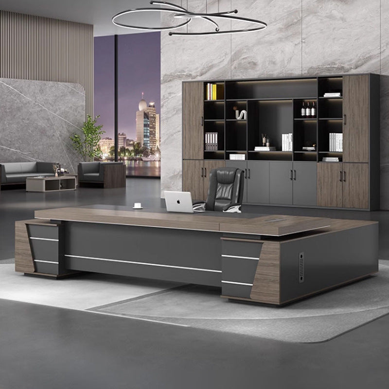 Saint li boss office desk and chair set - minimalist modern executive desk, high-end manager's desk, supervisor's desk, office desk