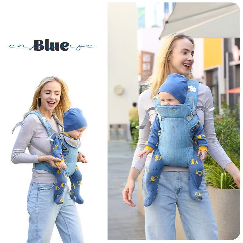 Baby carrier, baby waist stool, lightweight shoulders, all year round multi-functional front-hug front and rear dual-use stool for carrying baby when going out
