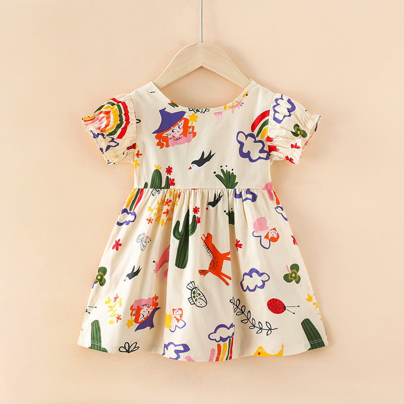 Girls' dress -  summer korean style princess dress - baby girl's clothing - wholesale/street vendor - children's dress