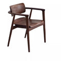 White wax solid wood north american black walnut backrest dining chair living room desk tea room chair stool modern casual kawashita chair